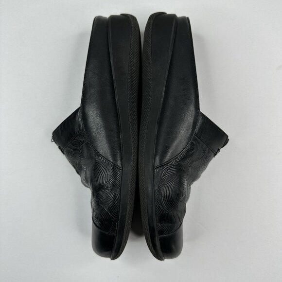 Softwalk Women's Black San Marcos Woven Circle Print Clog Mules US 8 - Picture 6 of 15